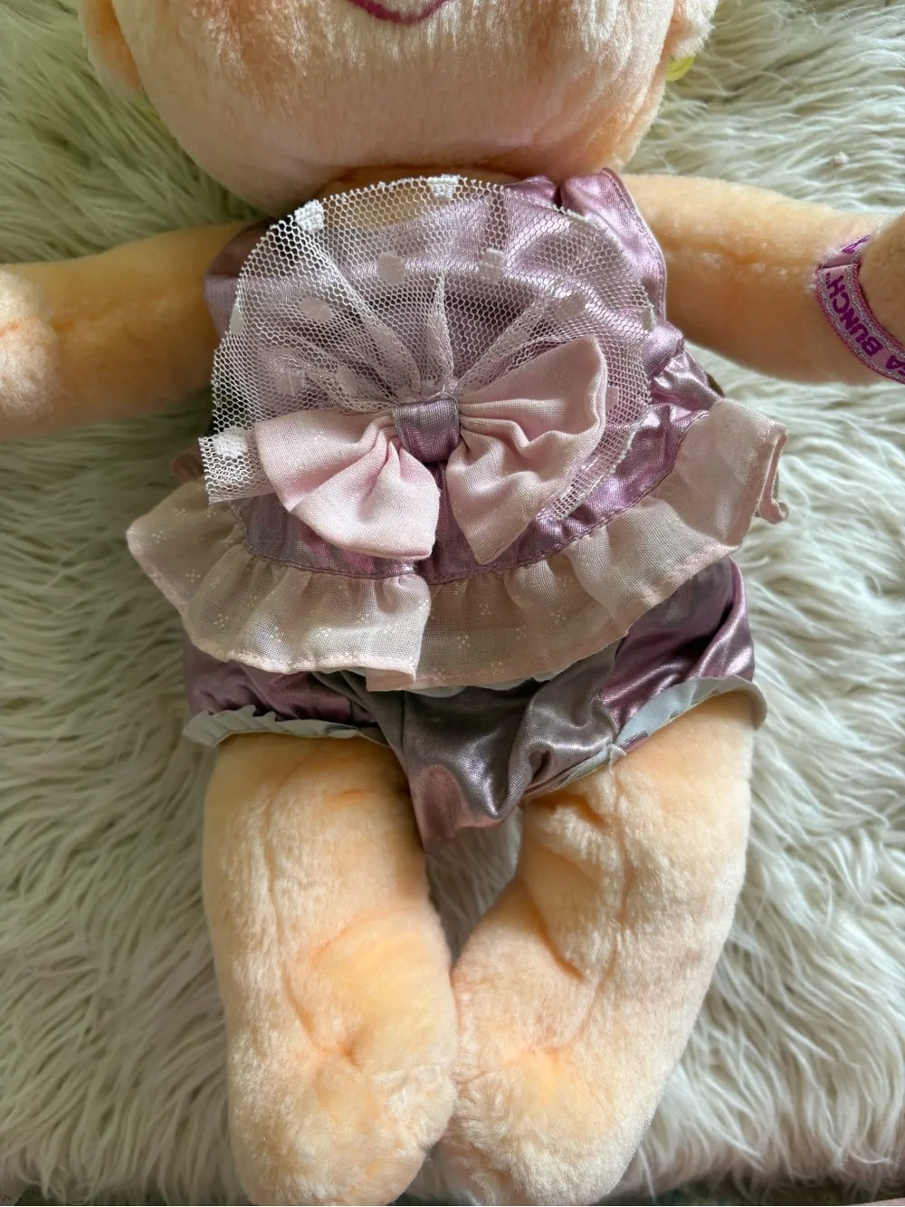 Kenner Hugga Bunch Precious Hugs 18” Blonde Curly Plush Doll 80’s Baby Vintage